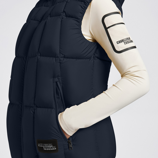 Kamizelka Cavalleria Toscana Down Padded Nylon Vest - granatowa