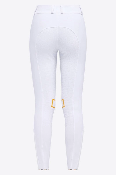 Bryczesy RG Hight Waist Full Grip z wysokim stanem Cavalleria Toscana - białe