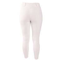 Damskie legginsy Kentucky Classic z kolanowym lejem - białe