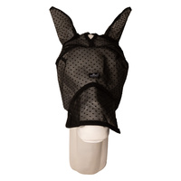  Kentucky Fly Mask Heart - maska na owady - czarna