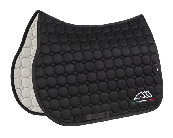 Komplet czaprak + nauszniki Equiline EQflaggy - czarny