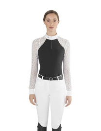 Damska koszula konkursowa z długim rękawem Ego7 Florentine ML - czarna