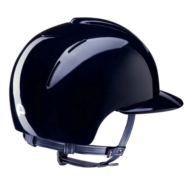 Kask KEP Smart POLO Polish - granatowy z granatowymi paskami