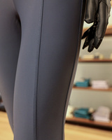 Damskie legginsy Kentucky Classic z kolanowym lejem - niebieskie