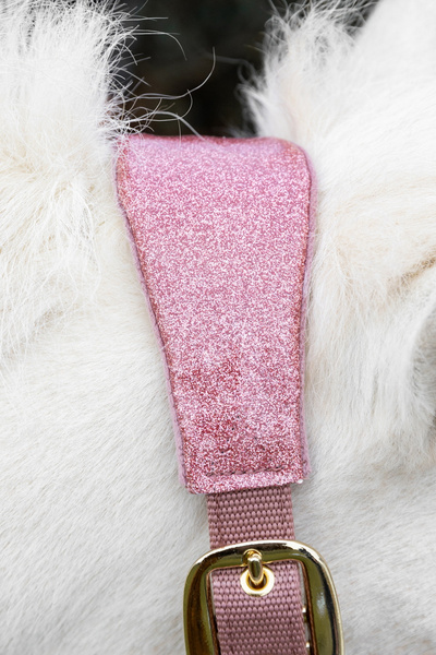  Kentucky kantar anatomiczny Velvet Unicorn Glitter - pudrowy róż