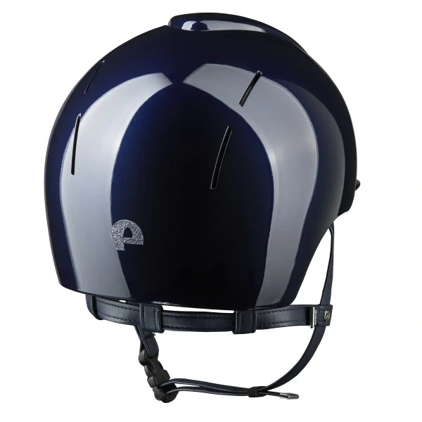 Kask KEP Smart NOVA Polish Star Sliver - granatowy z granatowymi paskami