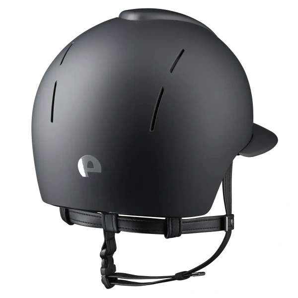 Kask KEP Smart NOVA POLO Textile - czarny z czarnymi paskami