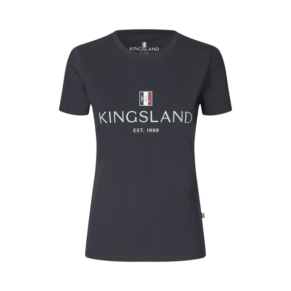 Damska koszulka treningowa Kingsland Classic Ladies Logo T-shirt - granatowa