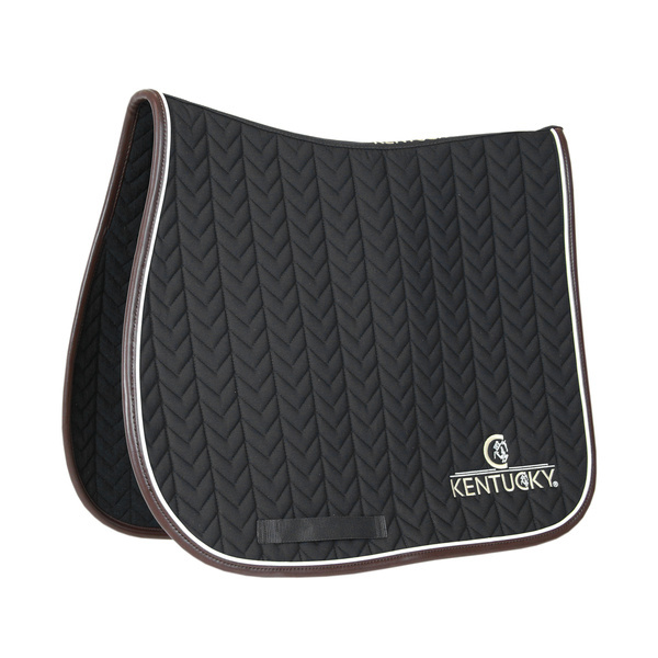 Kentucky czaprak Leather Fishbone - czarny