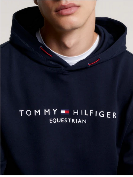 Męska bluza Tommy Hilfiger Williamsburg Graphic - granatowa