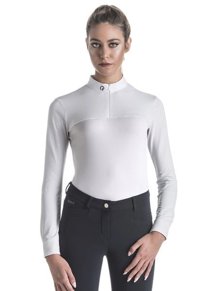 Damska koszula konkursowa z długim rękawem Ego7 Mesh ML - biała