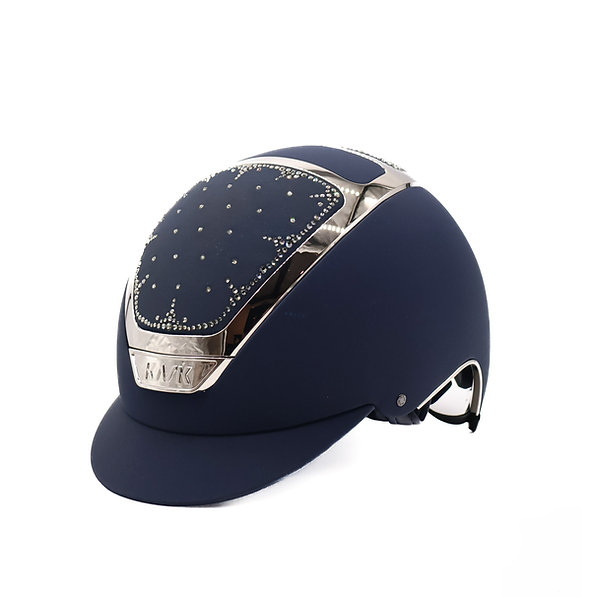 Kask Dogma Chrome Arctic Swarovski KASK - granatowy ze srebrnymi dodatkami