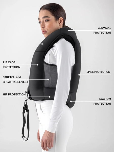 Kamizelka ochronna wybuchowa Equiline Airbag ÉCLAIR - czarna