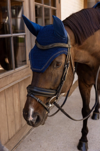 Kentucky nauszniki wyciszające Velvet Mini Pearls - granatowe