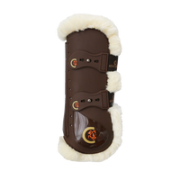 Kentucky ochraniacze Sheepskin Tendon Elastic - brązowe