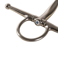 Velari wędzidło Full Cheek Bit Single Jointed Stainless Steel 14 mm