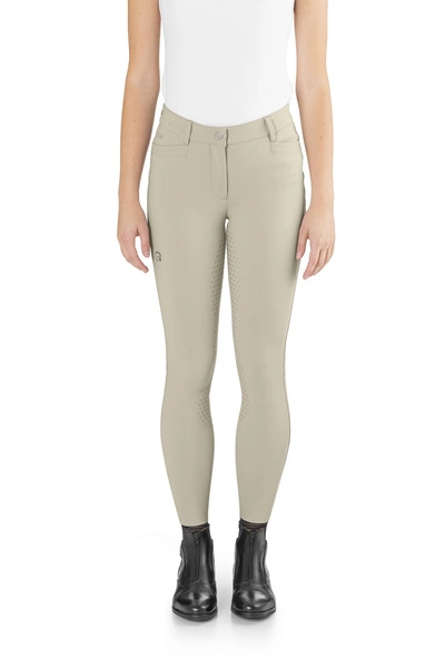 Damskie bryczesy Ego7 FG z pełnym lejem - beżowe