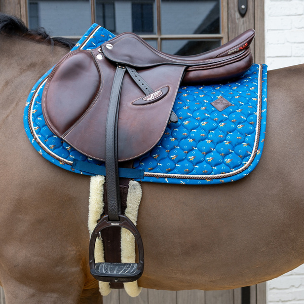 Kentucky czaprak Velvet Horse printing - granatowy