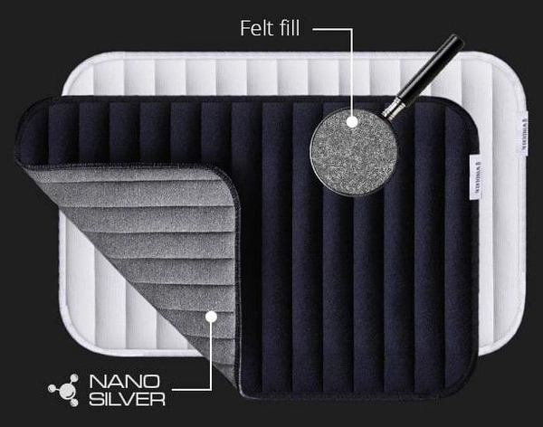 Podkładki treningowe Thermo Silver - białe