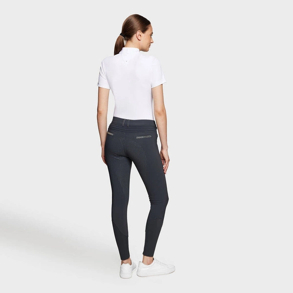 Damskie bryczesy Samshield Diane z pełnym lejem - antracytowe