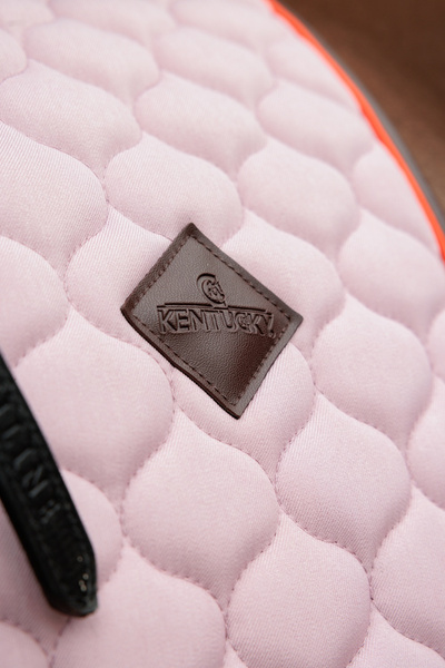 Kentucky czaprak Onion Quilt Neon Leather - pudrowy róż