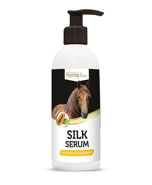 HorseLinePRO Silk Serum - serum ułatwiające rozczesywanie grzywy i ogona o zapachu papai 250ml