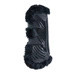 Kentucky Bamboo Vegan Sheepskin Tendon Boots Elastic na przednie nogi - czarne z czarnym futerkiem
