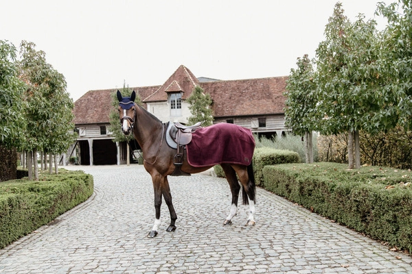 Kentucky półderka do jazdy Quater Rug Heavy Fleece - bordowa