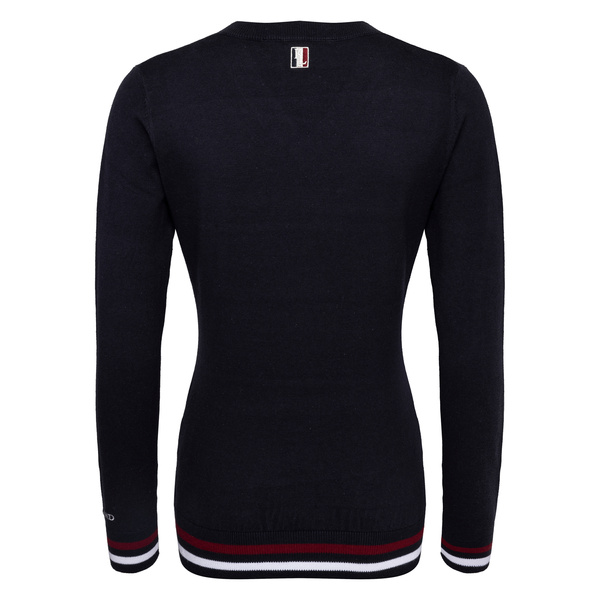 DamskI sweterek Kingsland Classic Knitted V-Neck - granatowy