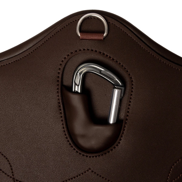 Kentucky anatomiczny popręg Anatomic Stud Girth z fartuchem - brązowy