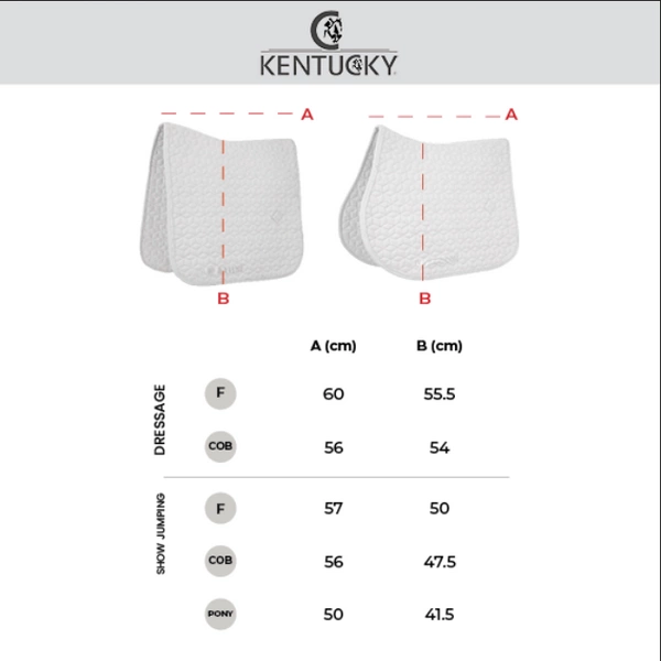 Kentucky czaprak Velvet Pied-de-Poule- niebieski