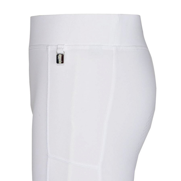 Dziecięce legginsy Junior KLKemmie Full-Grip z pełnym lejem - białe