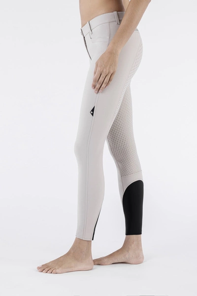 Damskie bryczesy Equiline Cedar z pełnym lejem - beżowe