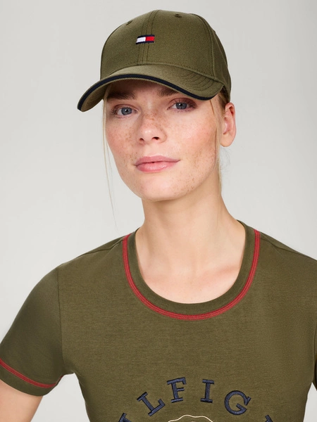 Czapka z daszkiem Tommy Hilfiger Dayton - oliwkowa