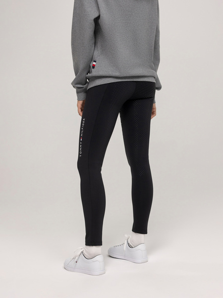 Ocieplane legginsy Tommy Hilfiger Vermont - czarne