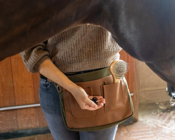 Torba Bag Canvas Kentucky Grooming Deluxe - brąz/khaki