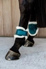 Kentucky Ochraniacze Vegan Sheepskin Young Horse Fetlock Velvet na zadnie nogi - szmaragdowe