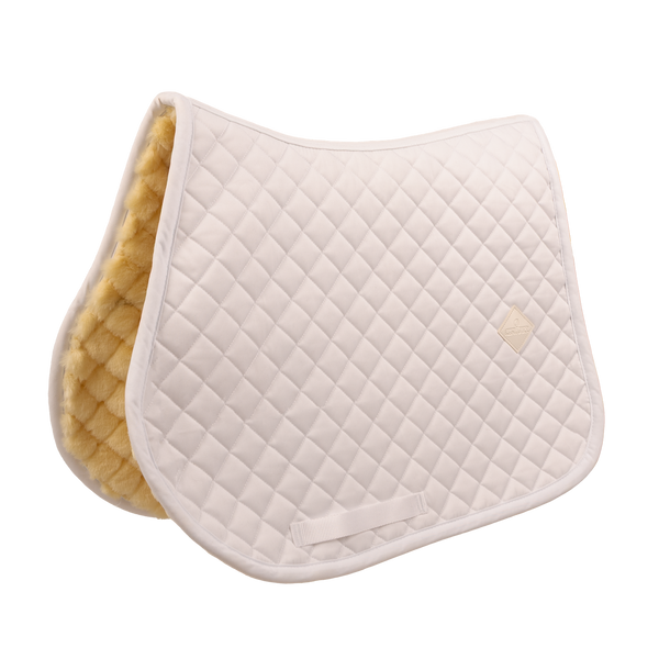 Kentucky czaprak Skin Friendly Saddle Pad Sheepskin Diamond - biały