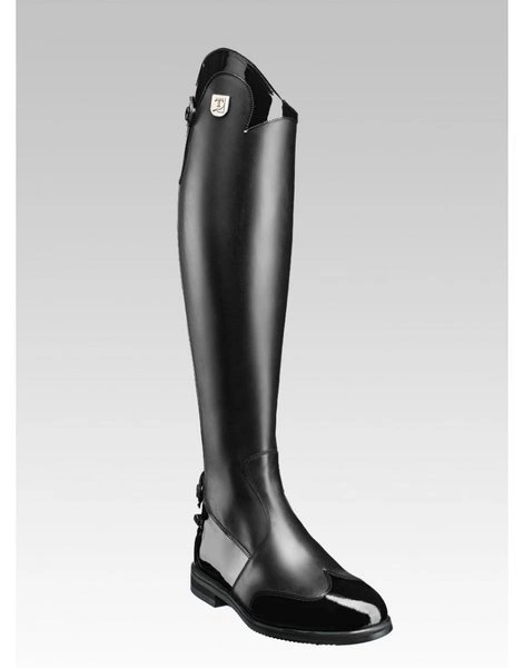 Oficerki Tucci MARYLIN z lakierowanymi dodatkami - czarne