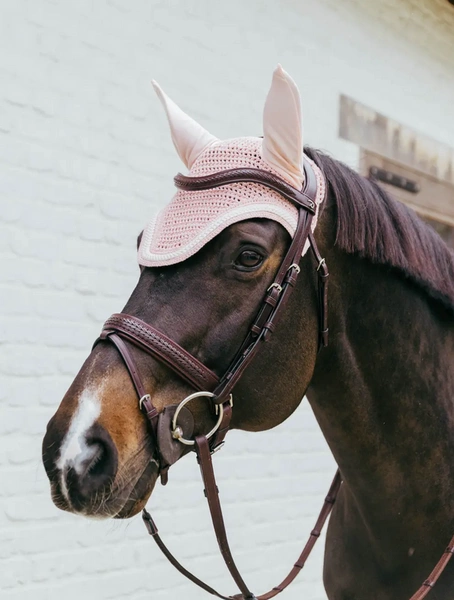 Kentucky nauszniki Wellington Plaited Cord - różowe