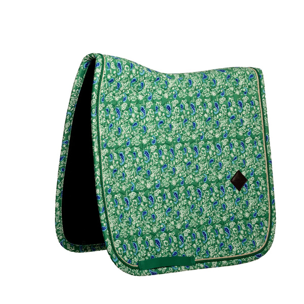 Kentucky czaprak Velvet Printing - zielony/granatowy