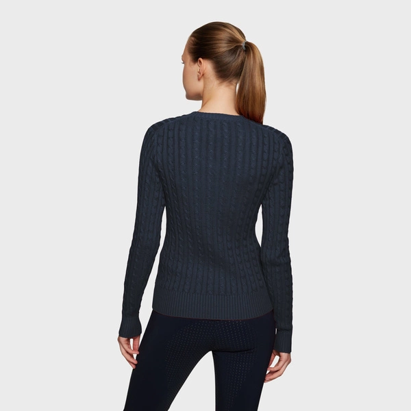 Sweter Samshield Lisa Twisted - granatowy