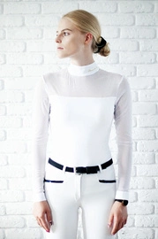 Koszula konkursowa Fleur de Lys Equestrian Cindy - biała
