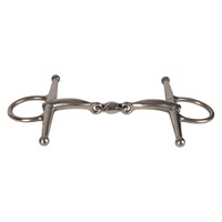 Velari wędzidło Full Cheek Bit Double Jointed Stainless Steel 16 mm
