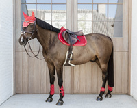 Kentucky Ochraniacze Bamboo Tendon Elastic Velvet na przednie nogi - czerwone