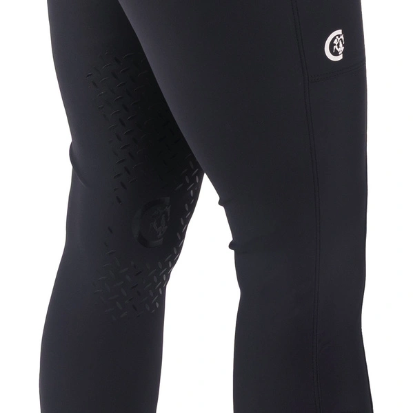 Damskie legginsy Kentucky Classic z kolanowym lejem - granatowe