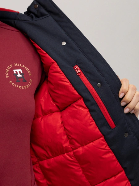 Kurtka Tommy Hilfiger Equestrian Utah - granatowa