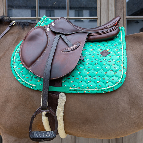 Kentucky czaprak Velvet Horse printing - zielony