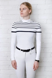 Koszula konkursowa Fleur de Lys Equestrian Hazel - biała