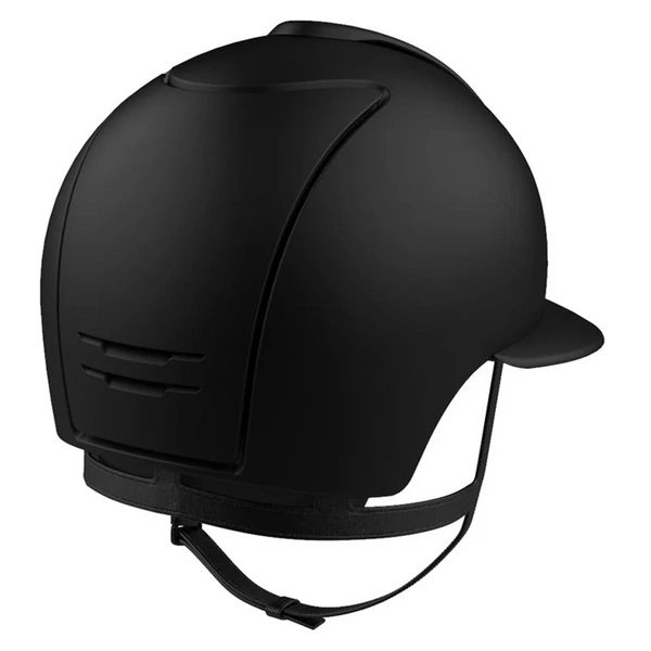 Kask KEP POLO Cromo 2.0 Matt - czarny z czarnymi paskami